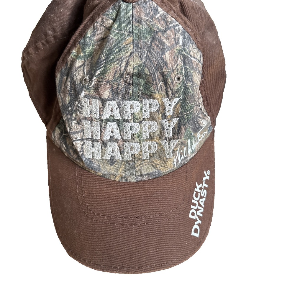 Duck Dynasty Happy Happy Happy Camo Brown Baseball Cap Phil Robertson A&E Hat